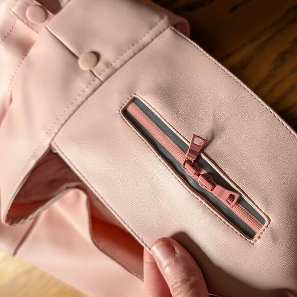 RIFRUF Stormhunter Rain Dog Coat Pink and White Sakura Dog Rain Jacket Size 22 - Picture 16 of 16